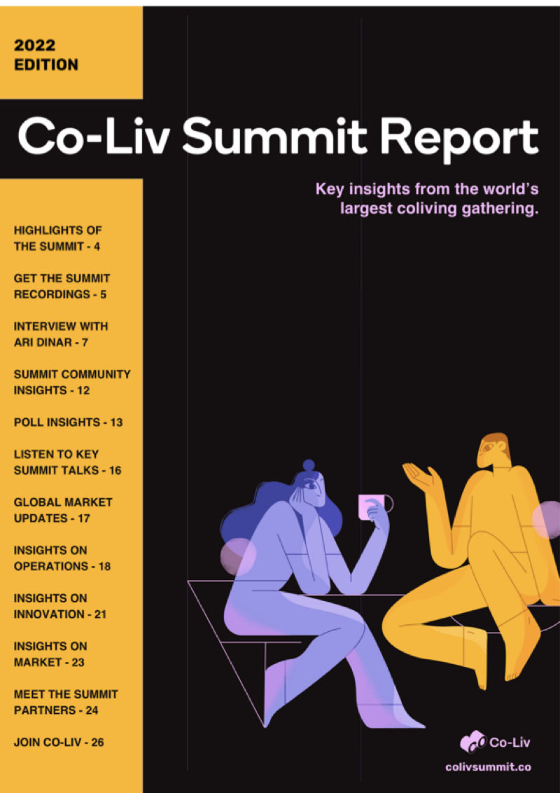 Co-Liv Summit Report 2022 cover